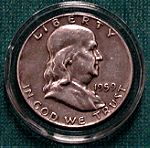  SILVER ½ Dollar 1959 "Franklin Half Dollar".