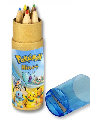 Pokemon colored pencils new with name in craft box