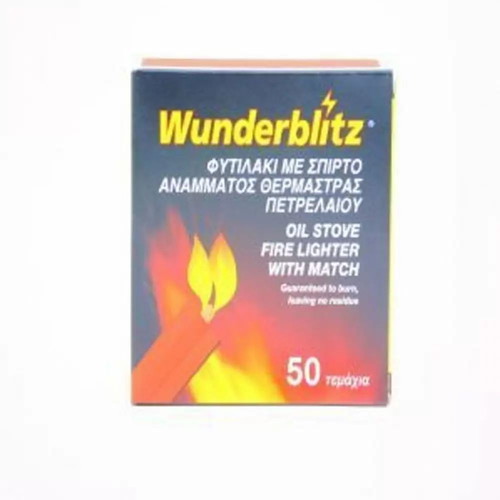 Firelighter wick with match for stove 50 pcs new