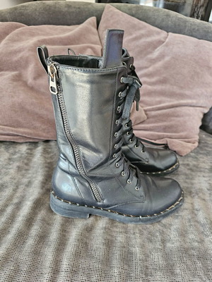 Stephan leather ankle boots used, black, size 37