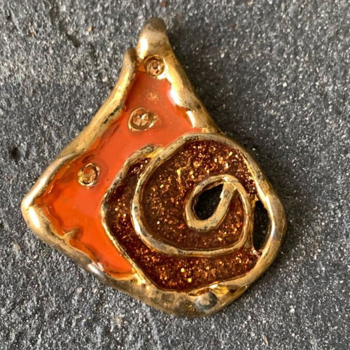 Copper pendant used