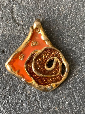 Copper pendant used