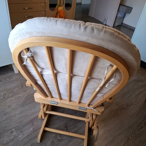 Mothercare rocking nursing chair like new with stool