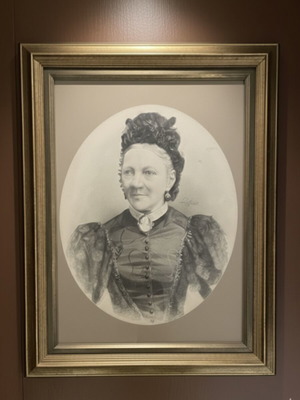 Old Charcoal Drawing Used, Signed 1897, Framed 60x76 cm