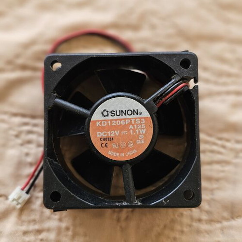 Sunon KD1206PTS3 fan like new, 60x60x25 mm, 12V DC
