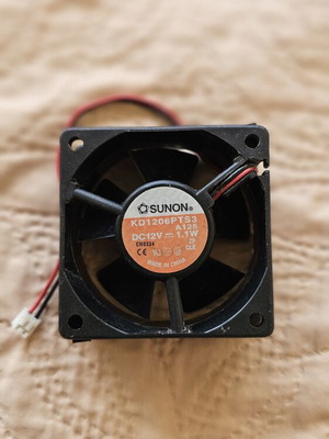 Sunon KD1206PTS3 fan like new, 60x60x25 mm, 12V DC