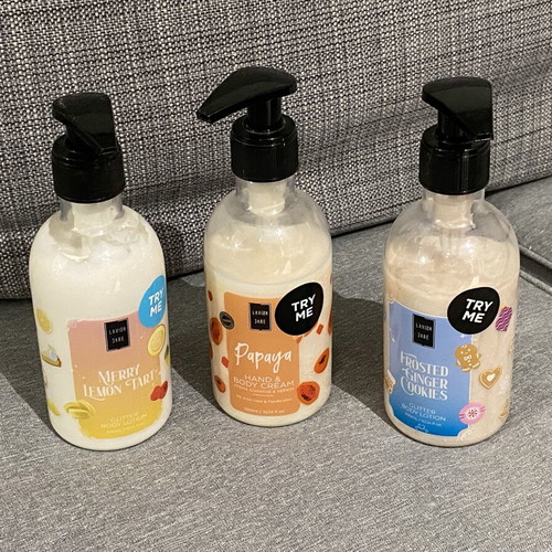 Lavish Care set of 3 tester hand and body creams 3x300ml