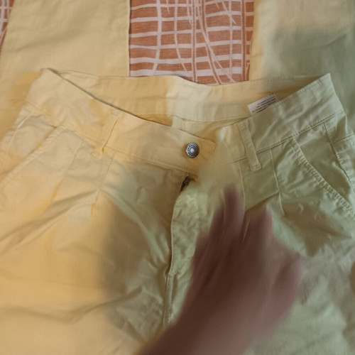 Cotton pants small, yellow