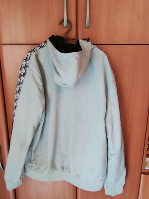 Men's jacket used, size XL, black and white