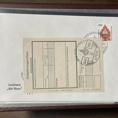 Philatelic covers from Germany like new, collection of 68 in album