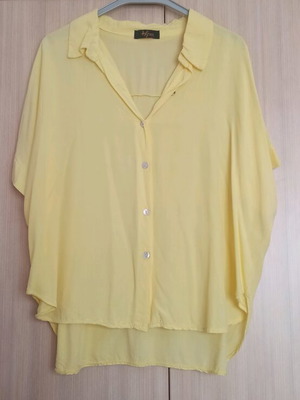 Yellow women's shirt used like new, size XL