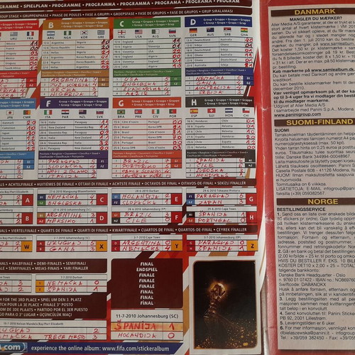 Panini Mundial 2010 Sticker Album like new