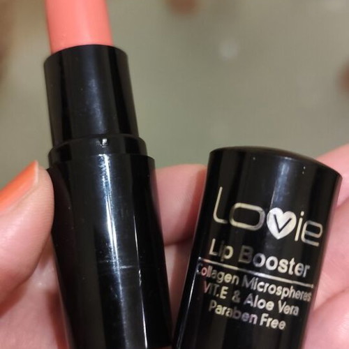 Lovie creamy lip booster lipstick dark pink new 4.5 g