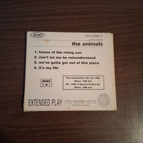 The Animals House of the Rising Sun CD EP used, rock