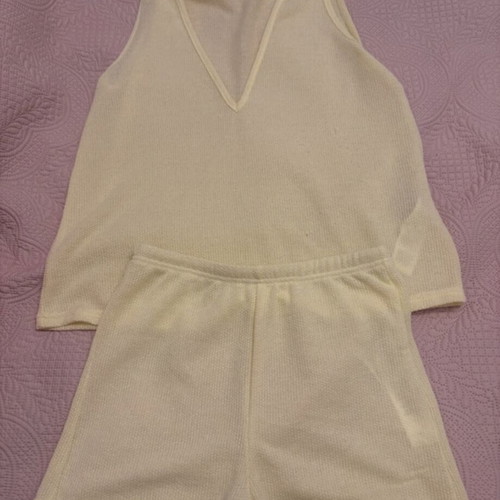 Women's beachwear set, yellow, size M