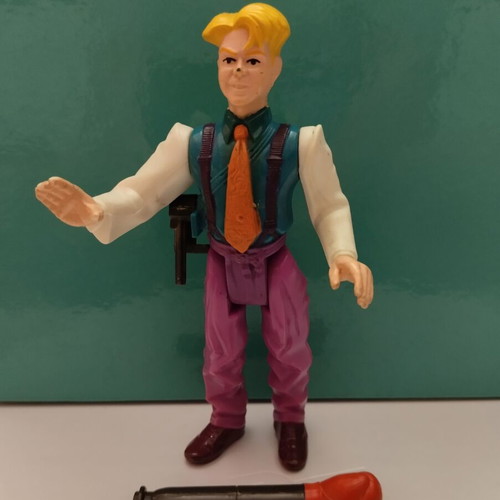 Vintage Horage IQ Boothroyd figure James Bond Jr. 1990 used with accessories