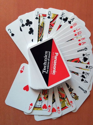 Technics / Panasonic Laminated Playing Cards New, Set of 2