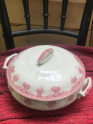 Prima porcelain dish used, 1960s vintage, French made