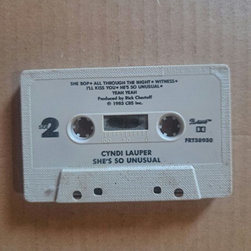 Cyndi Lauper She's So Unusual cassette album used, pop