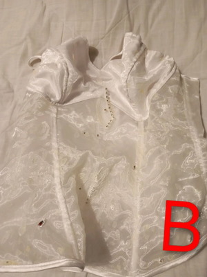 Wedding bustier used, white, size XL