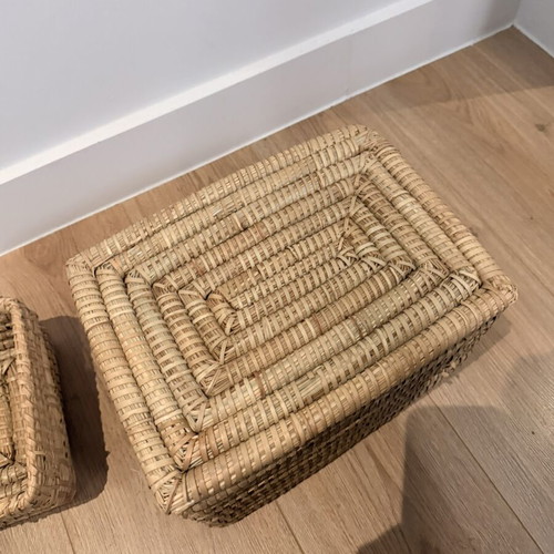 Zara Home wicker storage baskets like new
