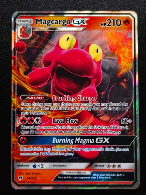 Pokemon Magcargo GX 44/214 from Lost Thunder 2018 collection new