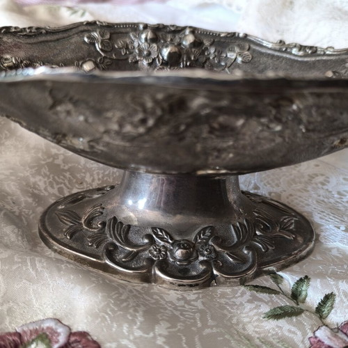 Metal bowl vintage used with beautiful design 30/20/10 cm