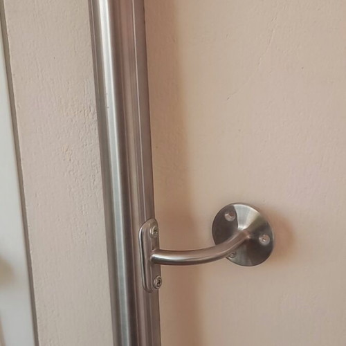 Inox handrail 140cm x 14cm perimeter like new