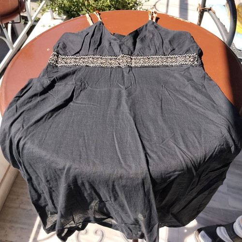 St Martins black short mini dress like new with straps