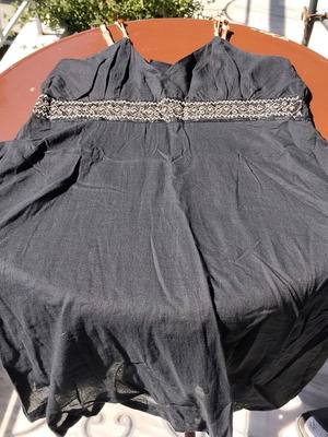 St Martins black short mini dress like new with straps