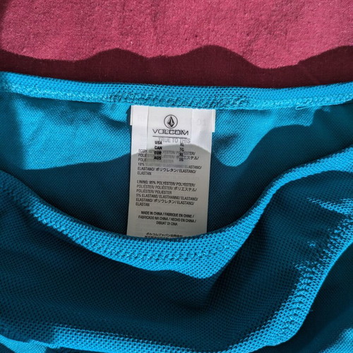 Volcom Bikini Bottom new, blue turquoise, size XL