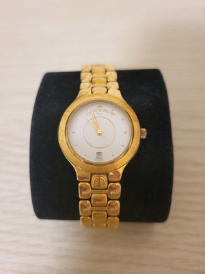 Alain Delon gold-plated vintage wristwatch 90s like new, women's