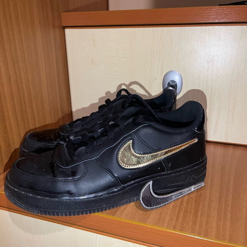 Nike Air Force women's black athletic shoes like new