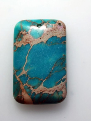 Magnesite set of 2 for jewelry making, new, 40x25mm