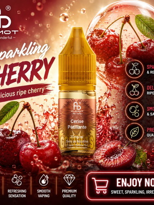 Fumot refill liquid 10ml sparkling cherry new