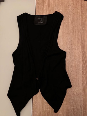 Black vest Stradivarius, comfortable and simple design, size S