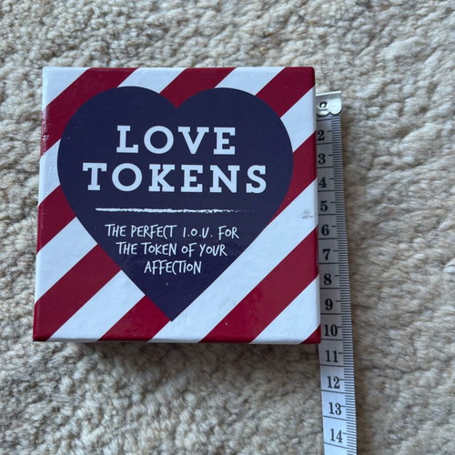 Love Tokens thematic card box like new for couples