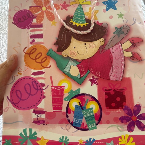 Paper children's gift bag used