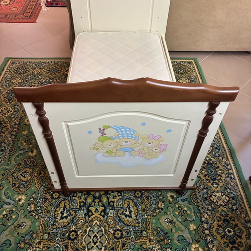 Preteen bed with mattress and changing drawer like new, bassinet included
