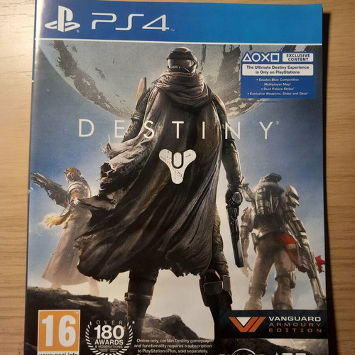 Destiny Vanguard Armour Edition PS4 game used with insert artwork