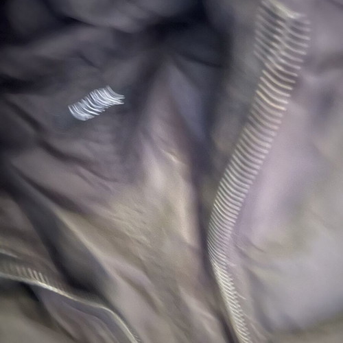 Denny Rose down jacket like new, black, reversible, medium-large
