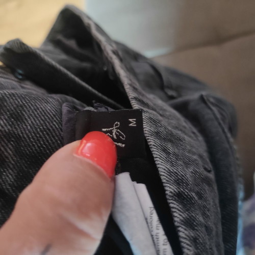BSB jeans used, size medium, black with studs