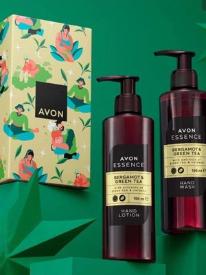 Avon Essence Bergamot & Green Tea hand care gift set new