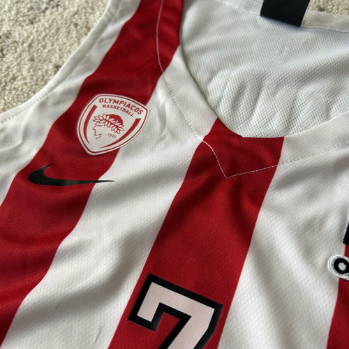 Boutique jersey Vasilis Spanoulis #7 Olympiacos BC 2018-19 season