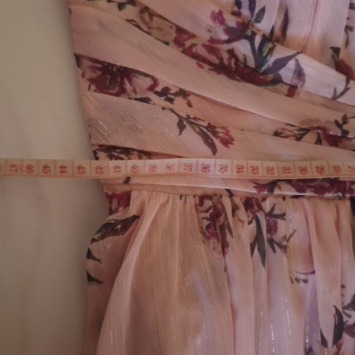 Marchesa Notte Bridesmaids maxi dress, floral, pink