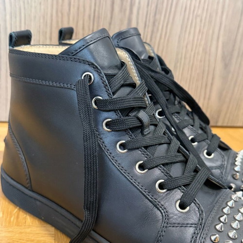 Christian Louboutin sneakers used, black, size 41 with spikes