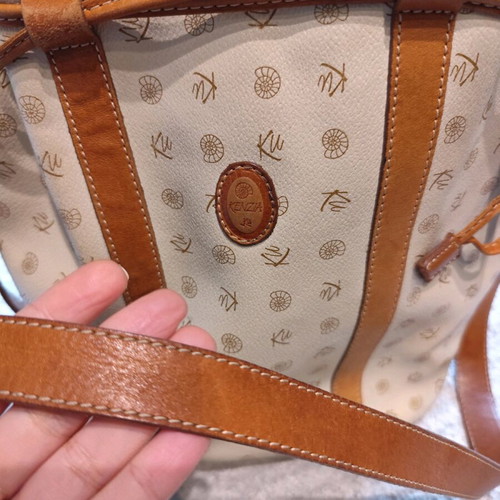 Kenza leather women's bucket bag used, crossbody