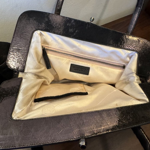 Viktor & Rolf vintage black leather handbag