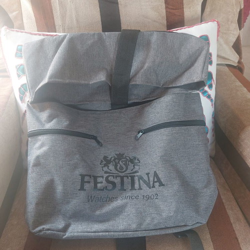 Festina Roll-Top Backpack like new, gray