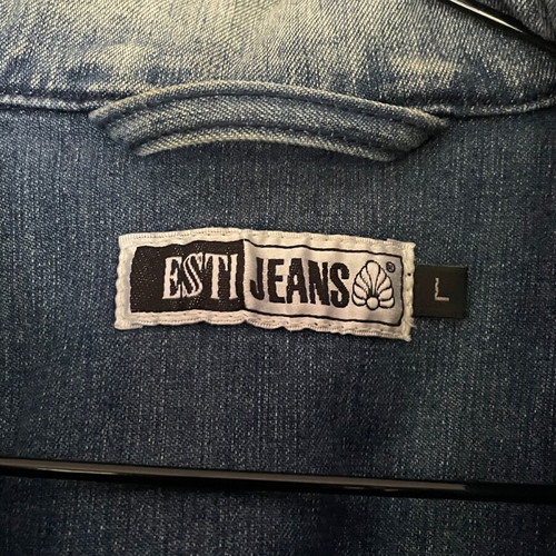 Esti jean jacket like new, size L, blue